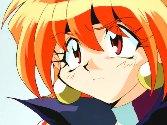 Slayers - Lina Inverse close-up - 1-layer Production Cel w/ Douga Sketch