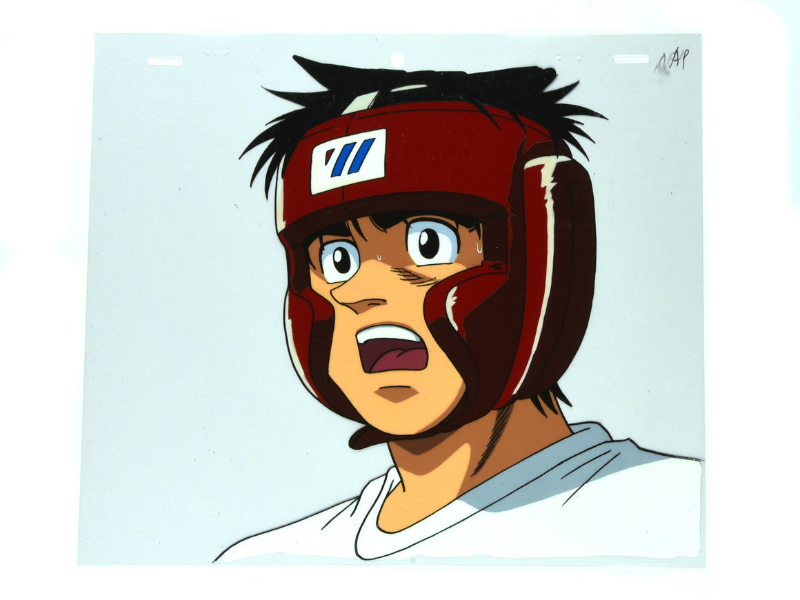 Hajime no Ippo - Ippo sparring close-up - 1-layer Production Cel w/ Douga