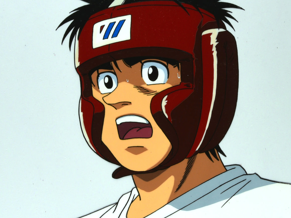 Hajime no Ippo - Ippo sparring close-up - 1-layer Production Cel w/ Douga