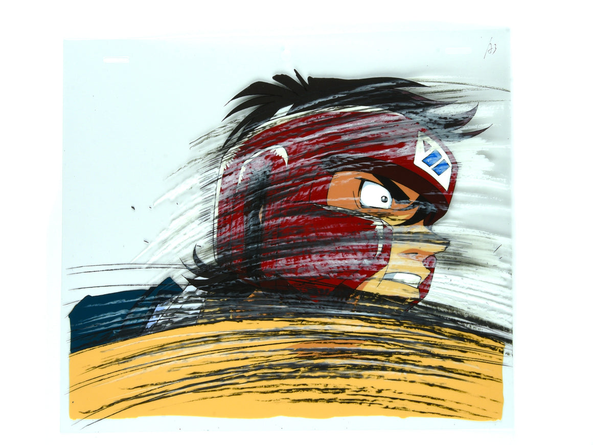 Hajime no Ippo - Sendou getting punched - 1-layer Production Cel w/ Douga