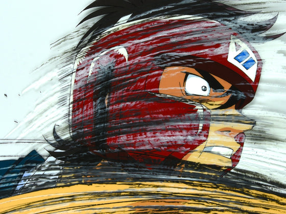 Hajime no Ippo - Sendou getting punched - 1-layer Production Cel w/ Douga