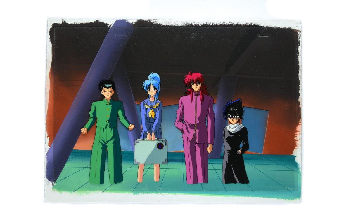 YuYu Hakusho - Yusuke, Botan, Kurama, and Hiei at the Artist's Mansion - Pan-size Key Master Setup w/ Original Concept