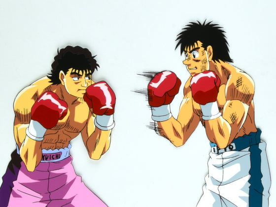 Hajime no Ippo - Ippo vs Hayami - 1-layer Production Cel w/ Douga