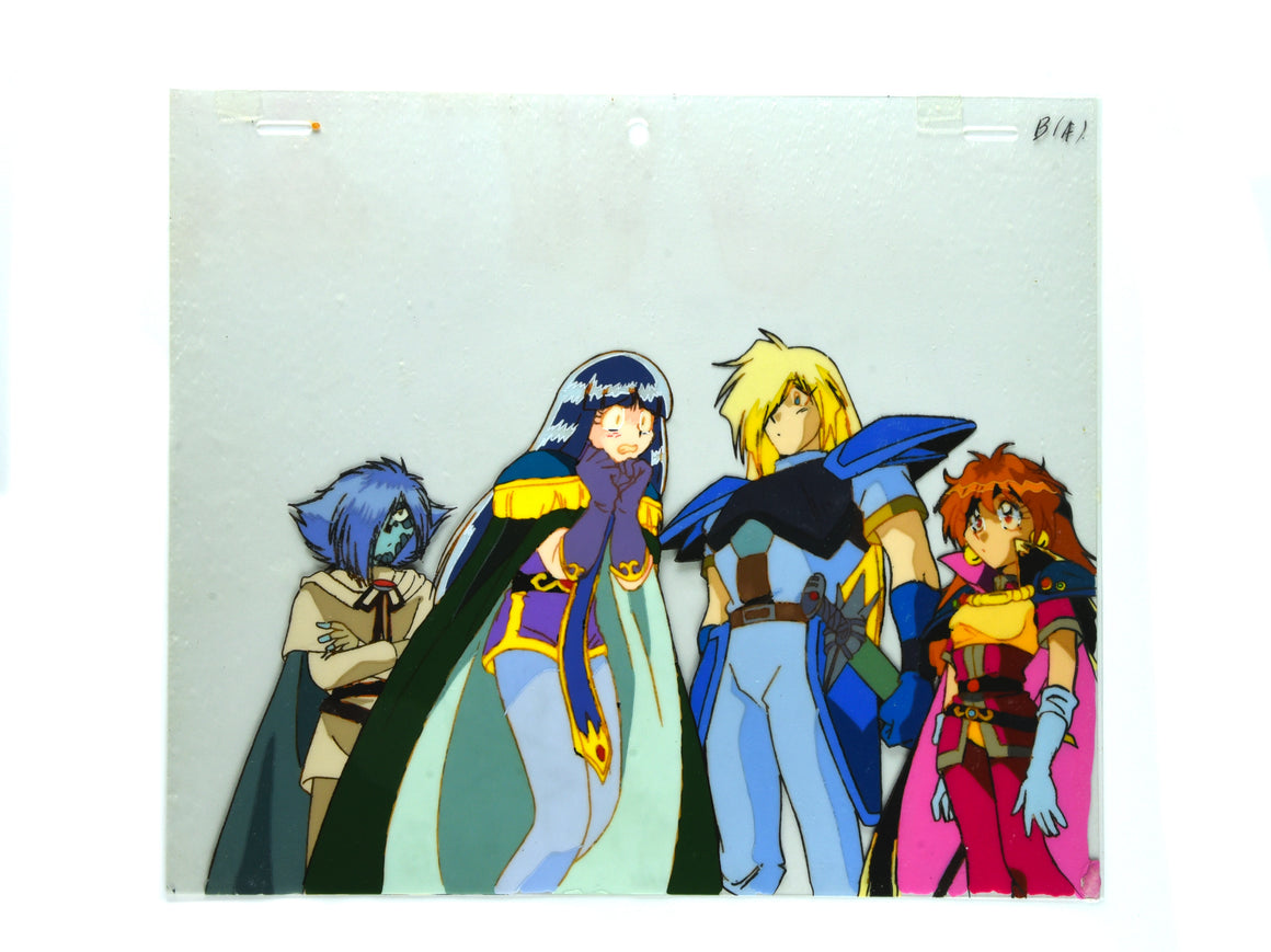 Slayers - Lina, Gourry, Sylphiel, & Zel from the Final Episode - Key Master Setup w/ Douga & Concept