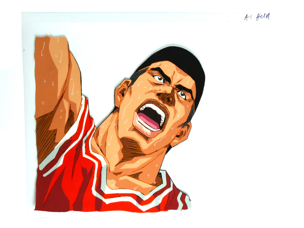 Slam Dunk - Captain Akagi close-up - 1-layer Pan-size Production Cel