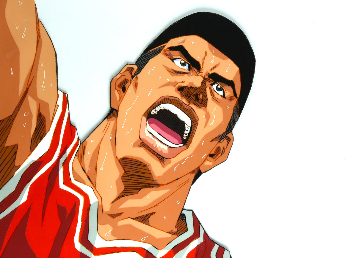 Slam Dunk - Captain Akagi close-up - 1-layer Pan-size Production Cel