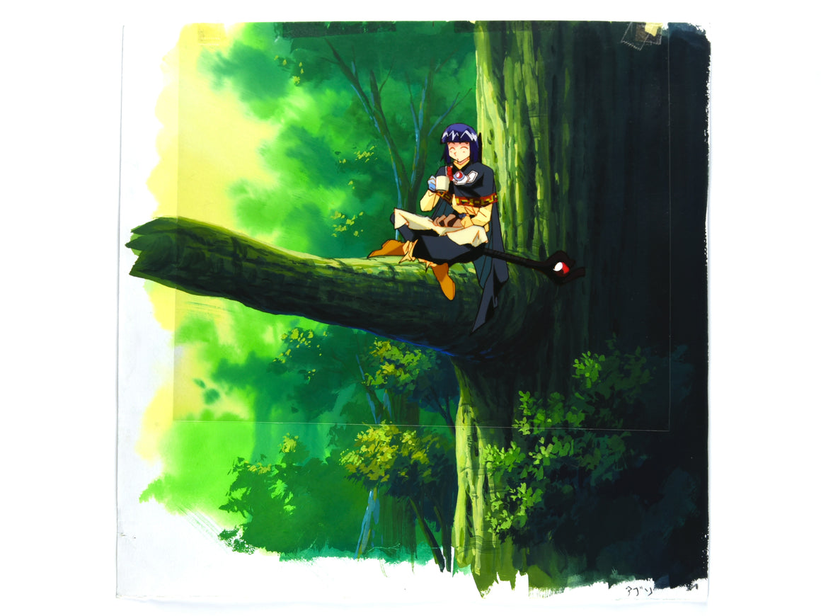 Slayers - Xellos having lunch on a tree branch - Key Master Setup w/ Douga & Concept