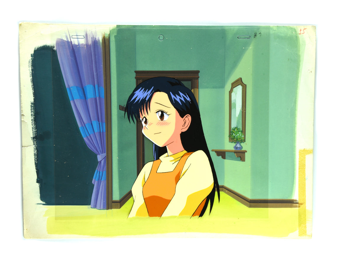 Ecchies - Yumi - 1-layer Production Cel w/ Background