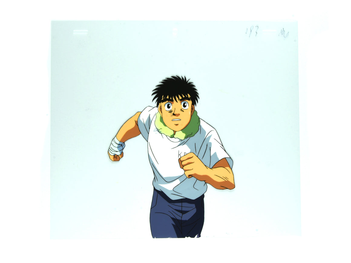 Hajime no Ippo - Ippo running - 1-layer Production Cel w/ Douga
