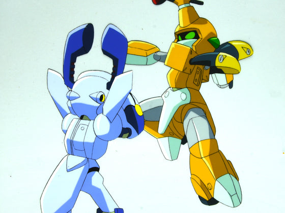 Medabots Damashii - Metabee vs Dorcus - 1-layer Production Cel