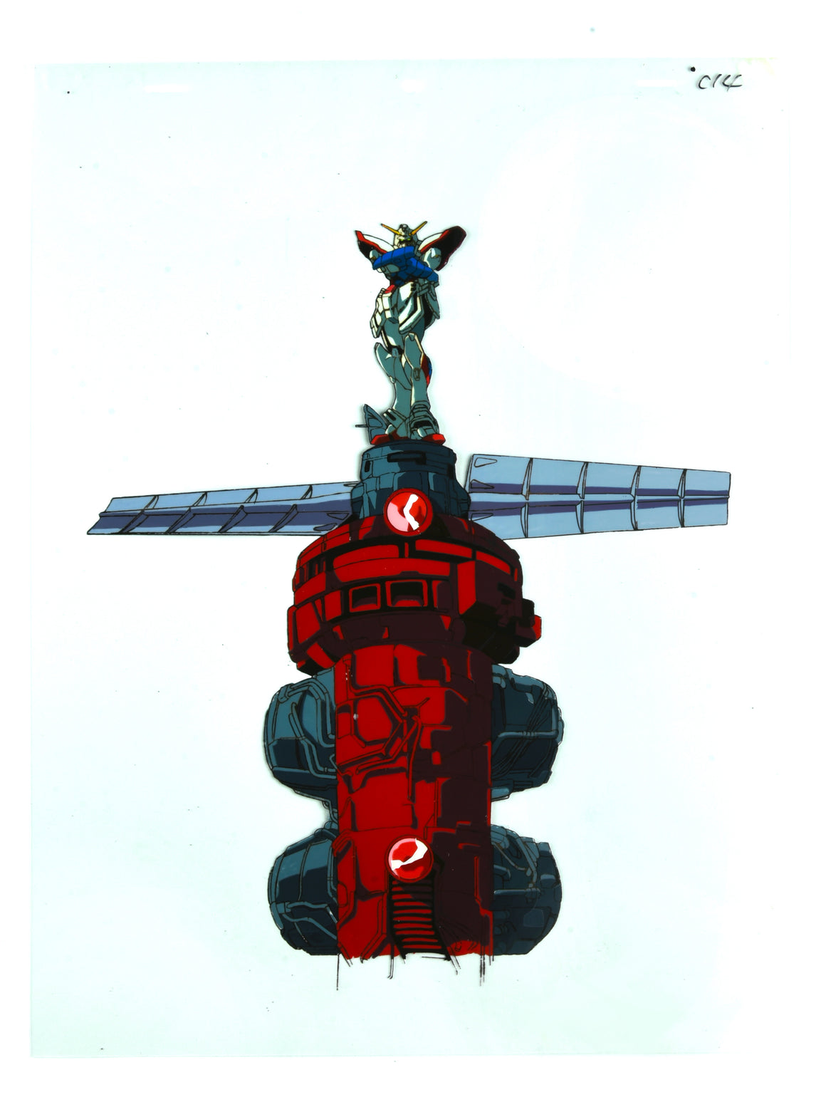 Mobile Fighter G Gundam - Shining Gundam from OP sequence - Pan-size Cel w/ Printed Background