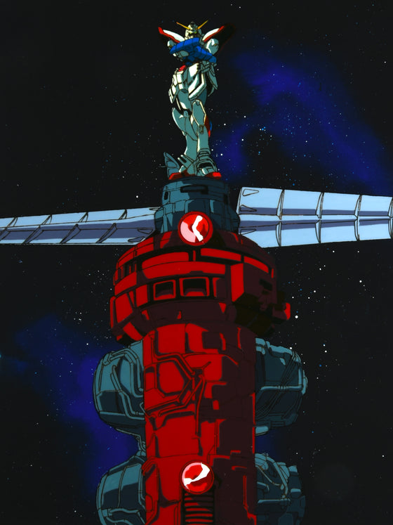 Mobile Fighter G Gundam - Shining Gundam from OP sequence - Pan-size Cel w/ Printed Background