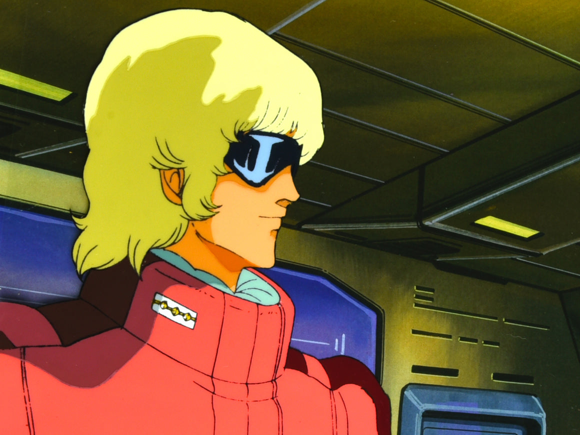 Mobile Suit Zeta Gundam - Quattro in pilot suit - 1-layer Production Cel w/ Copy Background