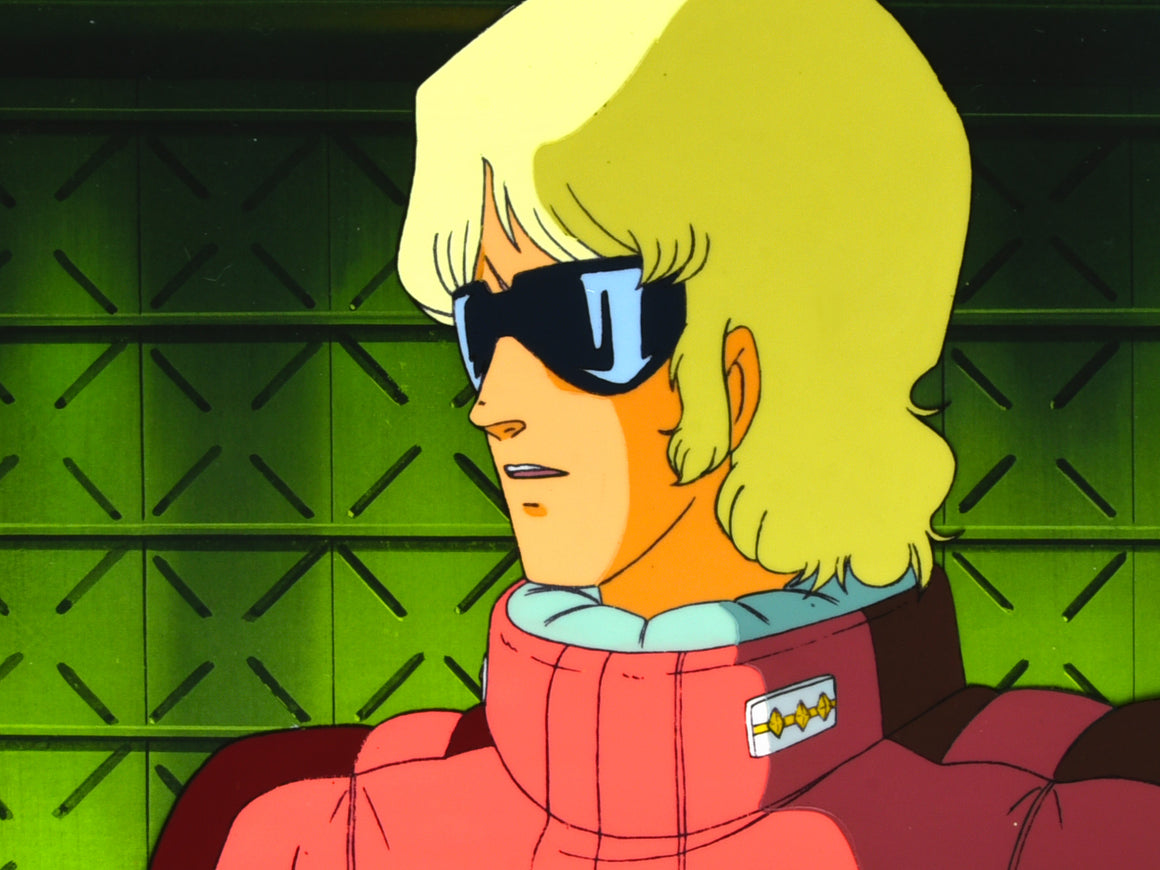 Mobile Suit Zeta Gundam - Quattro in pilot suit - 1-layer Production Cel w/ Copy Background