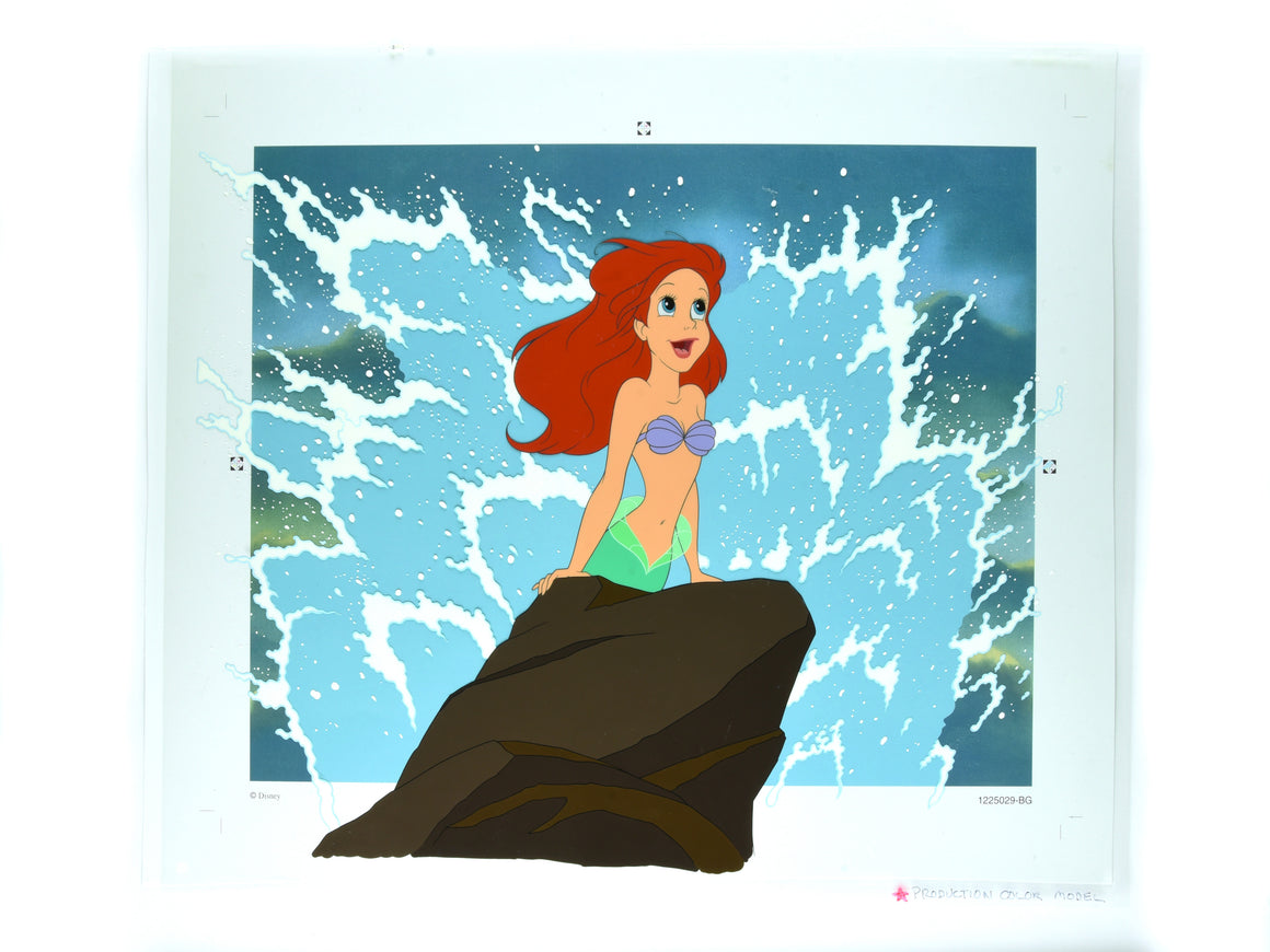 Little Mermaid - "Ariel's Wish" - Hand-painted Production Color Model Cel