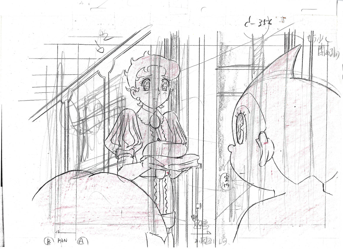 Tezuka Osamu's The Last Mystery of the 20th Century - Sapphire, Atom, and Pinoko - Pan-size Key Master Setup w/ Douga & Concept