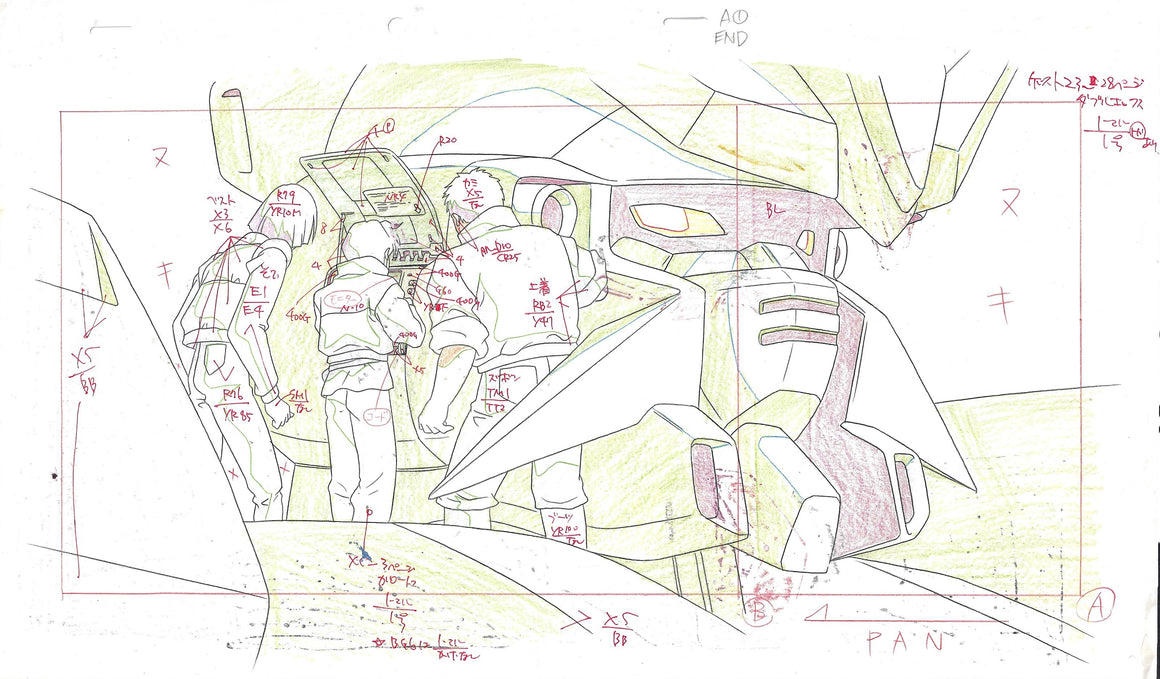 After War Gundam X - Garrod and Roybea with Gundam XX - Pan-size Key Master Setup w/ Layout