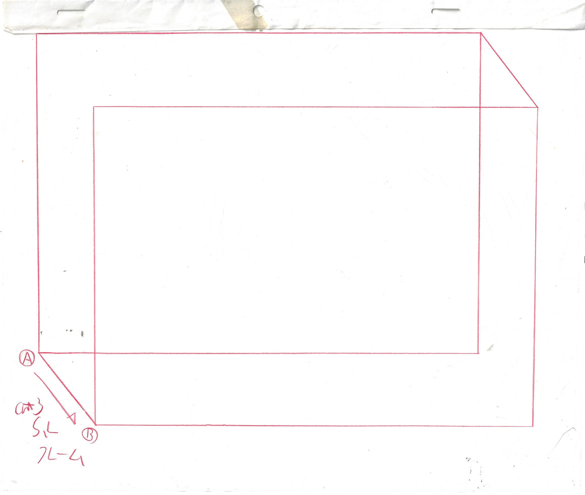 Slayers - Lina Close-up - Pan-size Key Master Setup w/ Douga & Concept Sketch