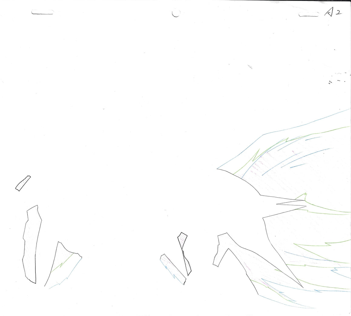 Cybuster - Cybuster - 2-layer Production Cel w/ Douga Pencil Sketch