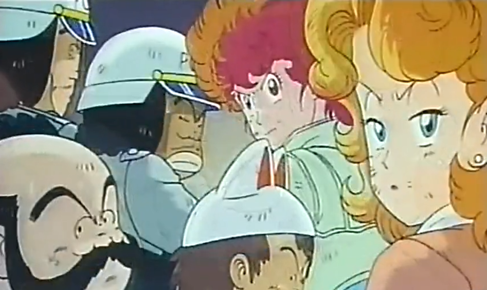 Dr. Slump - Akane, Midori, Piisuke, and the Cops - 1-layer Production Cel