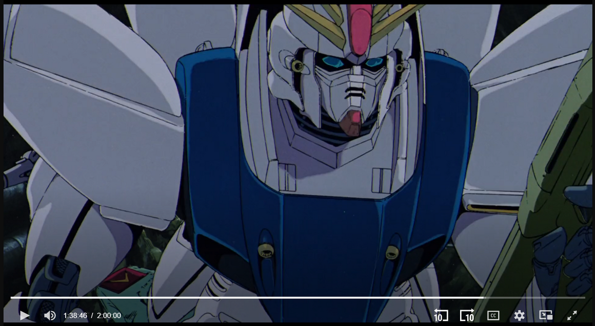 Mobile Suit Gundam F91 - Gundam F91 Close-up - 2-layer Production Cel w/ Original Background