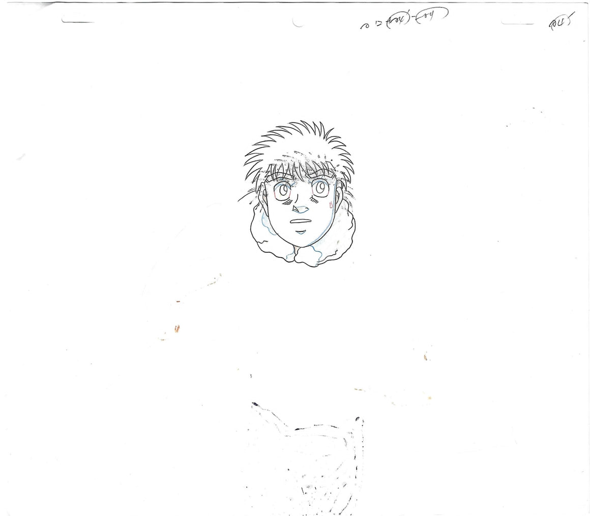 Hajime no Ippo - Ippo running - 1-layer Production Cel w/ Douga