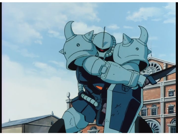 Mobile Suit Gundam The 08th MS Team - Gouf Custom - 1-layer Larger-size Production Cel w/ Douga