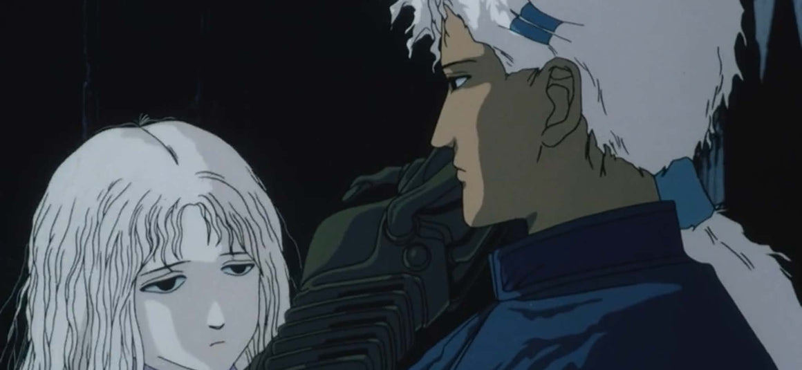 Angel's Egg - The Girl and The Boy - Movie-size 2-layer Production Cel w/ Douga, Copy Background, and CoA