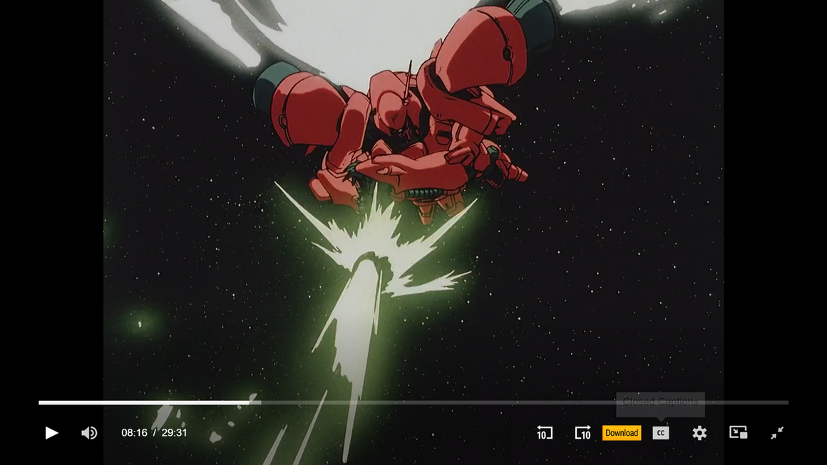 Mobile Suit Gundam 0083: Stardust Memory - Garbera Tetra - 1-layer Production Cel w/ Copy Background