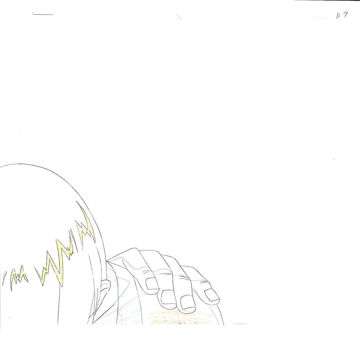 Hajime no Ippo - Miyata's father - 2-layer Production Cel w/ Printed Background and Douga