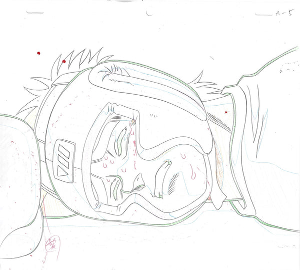 Hajime no Ippo - Ippo knocked down - 1-layer Production Cel w/ Douga ...