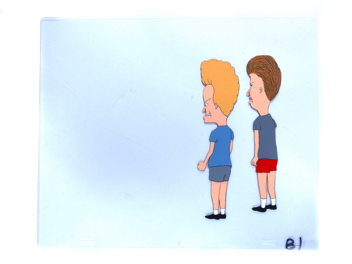 Beavis and Butt-Head - Meeting with Tanya - 4-layer Production Cel w/ Printed Background