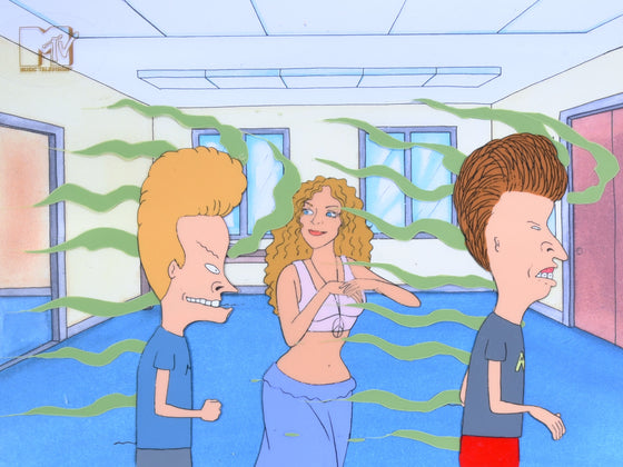 Beavis and Butt-Head - Dreama - 3-layer Production Cel w/ Printed Background