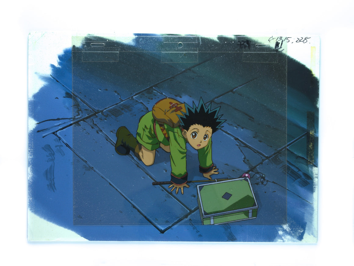 Hunter × Hunter - Gon in the 1st stage of Hunter Exam - 2-layer Production Cel w/ Matching Background