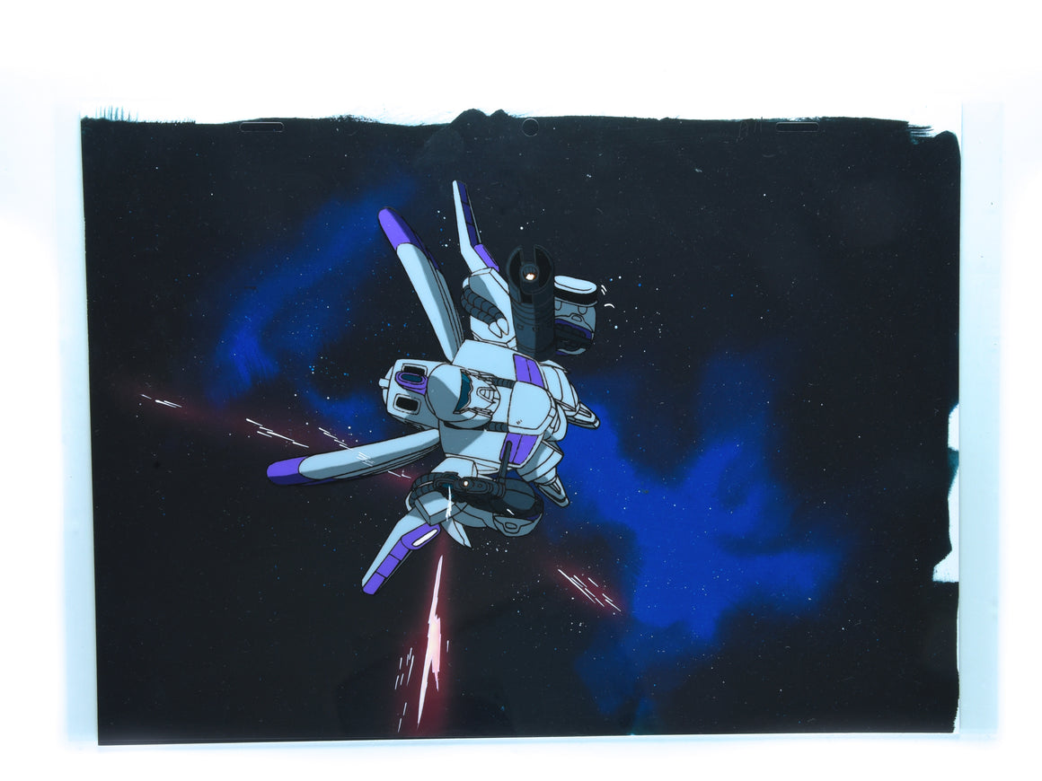 Mobile Suit Gundam F91 - Vigna Ghina - 1-layer Production Cel w/ Printed Background