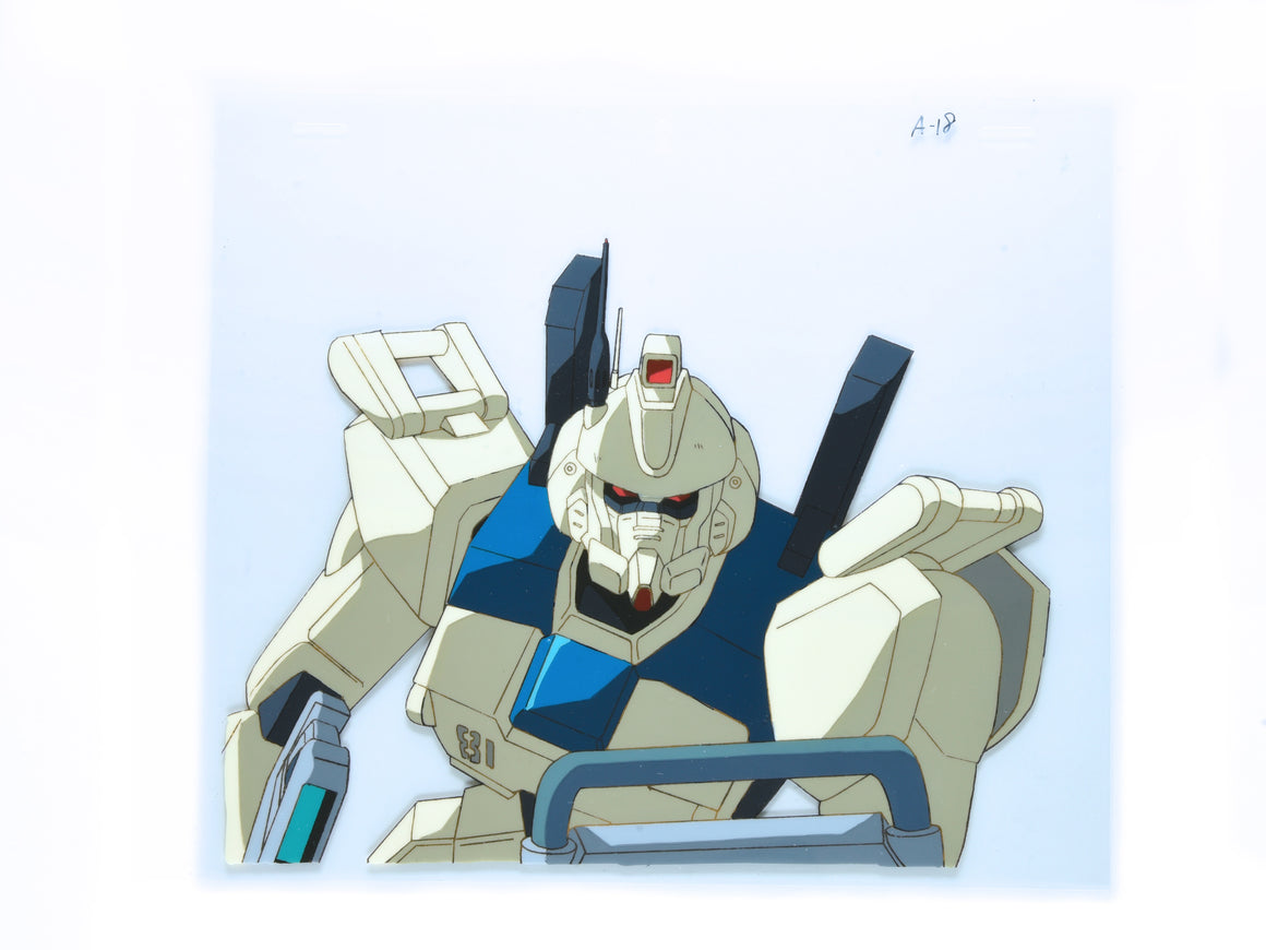 Mobile Suit Gundam The 08th MS Team - Ez-8 - 1-layer Production Cel w/ Douga & Copy Background