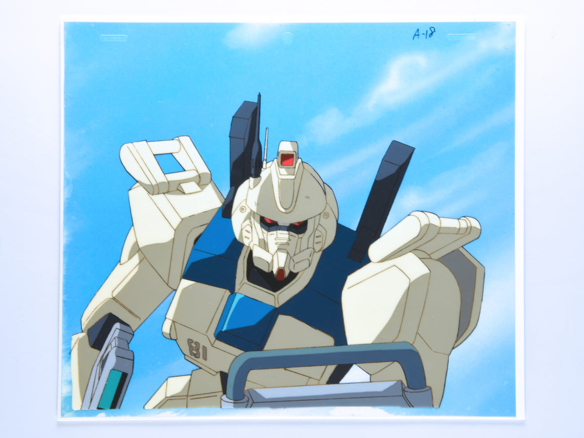 Mobile Suit Gundam The 08th MS Team - Ez-8 - 1-layer Production Cel w/ Douga & Copy Background