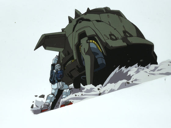 Mobile Suit Gundam The 08th MS Team - Apsaras II and Gundam - Pan-size 1-layer Production Cel