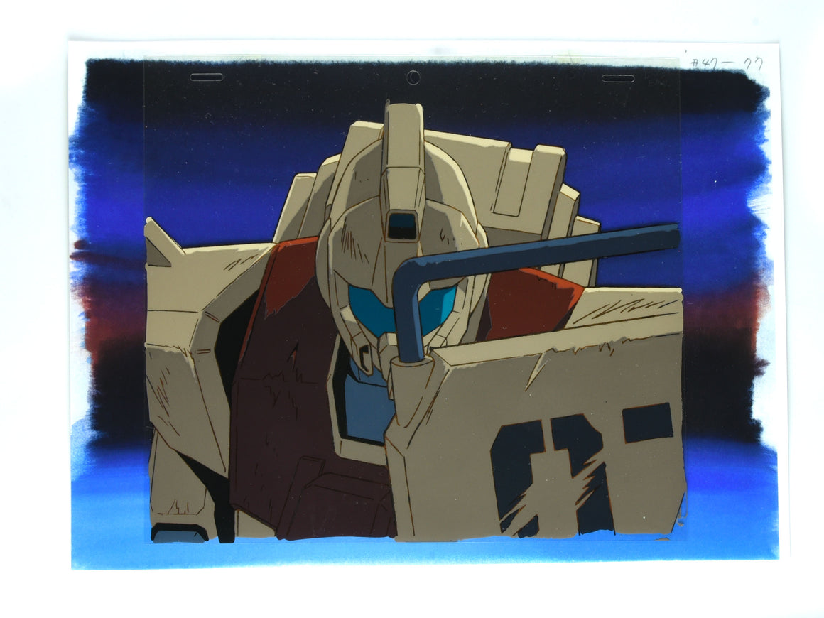 Mobile Suit Gundam The 08th MS Team - RGM-79[G] GM Ground Type - 1-layer Production Cel w/ Douga & Print Background