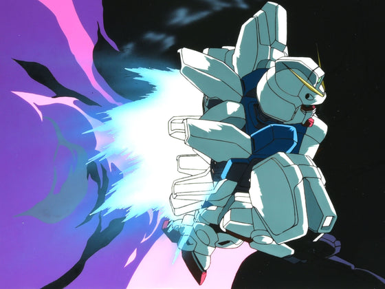 Mobile Suit Victory Gundam - V Gundam from OP theme song - 1-layer Production Cel w/ original background