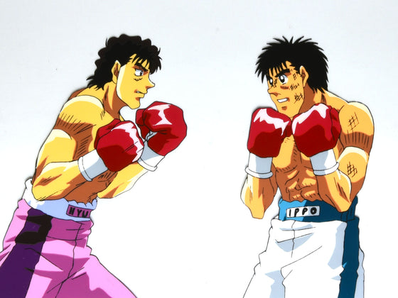 Hajime no Ippo - Ippo vs Hayami - 1-layer Production Cel w/ Douga