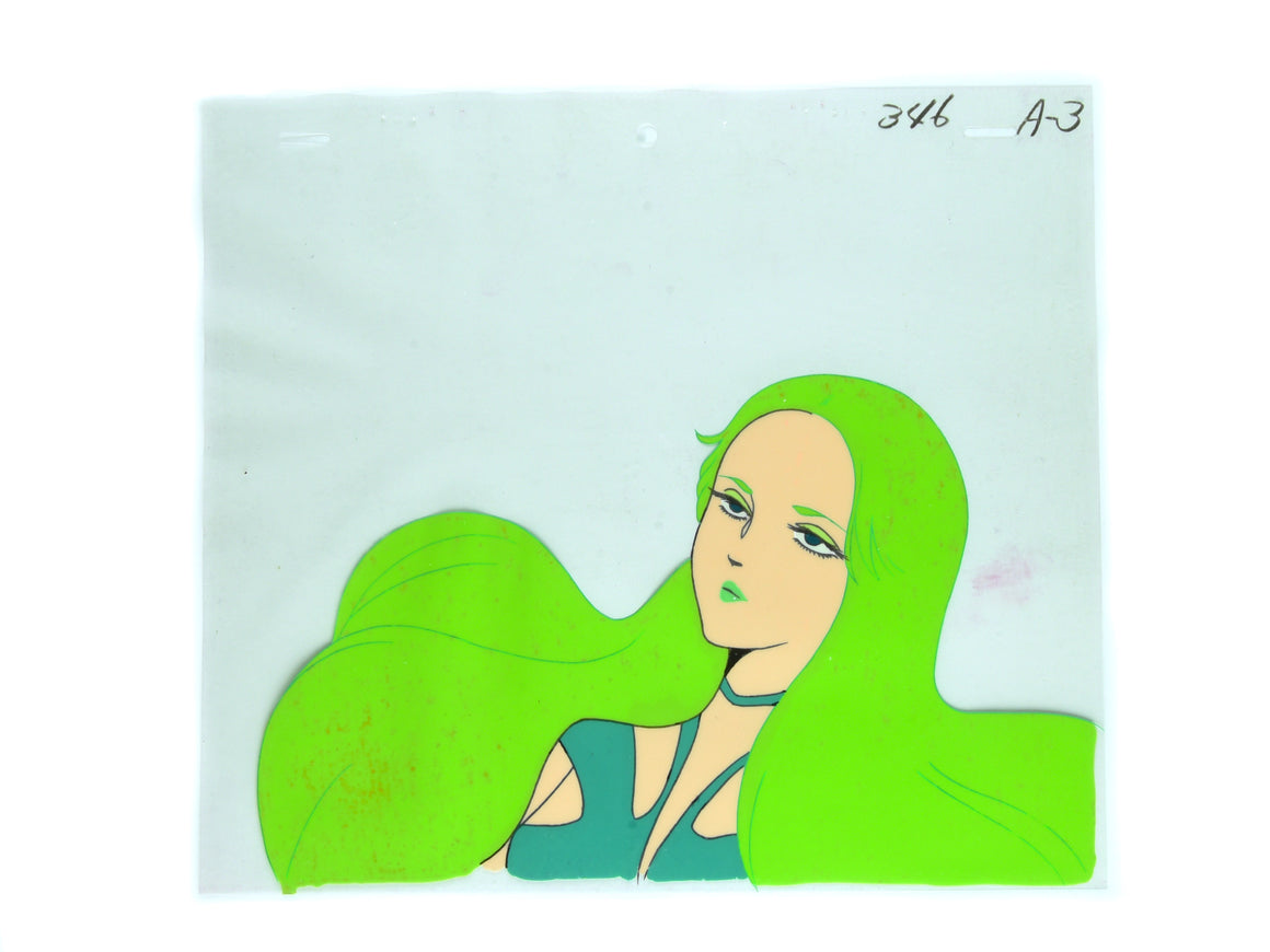 Aura Battler Dunbine - Silky Mau waking up - 2-layer Production Cel w/ Original Background