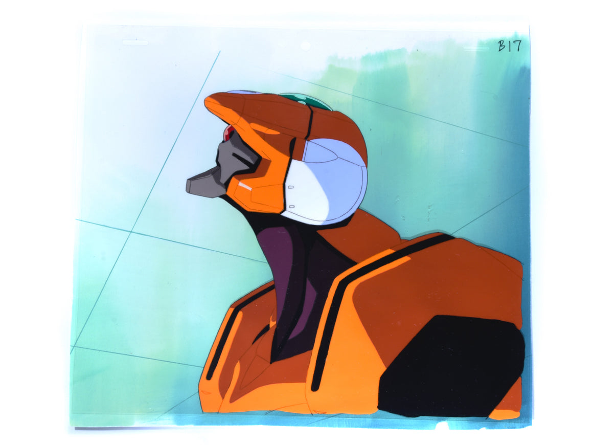 Neon Genesis Evangelion - Unit 00 about to lose control - 1-layer Production Cel w/ Hand-painted Background