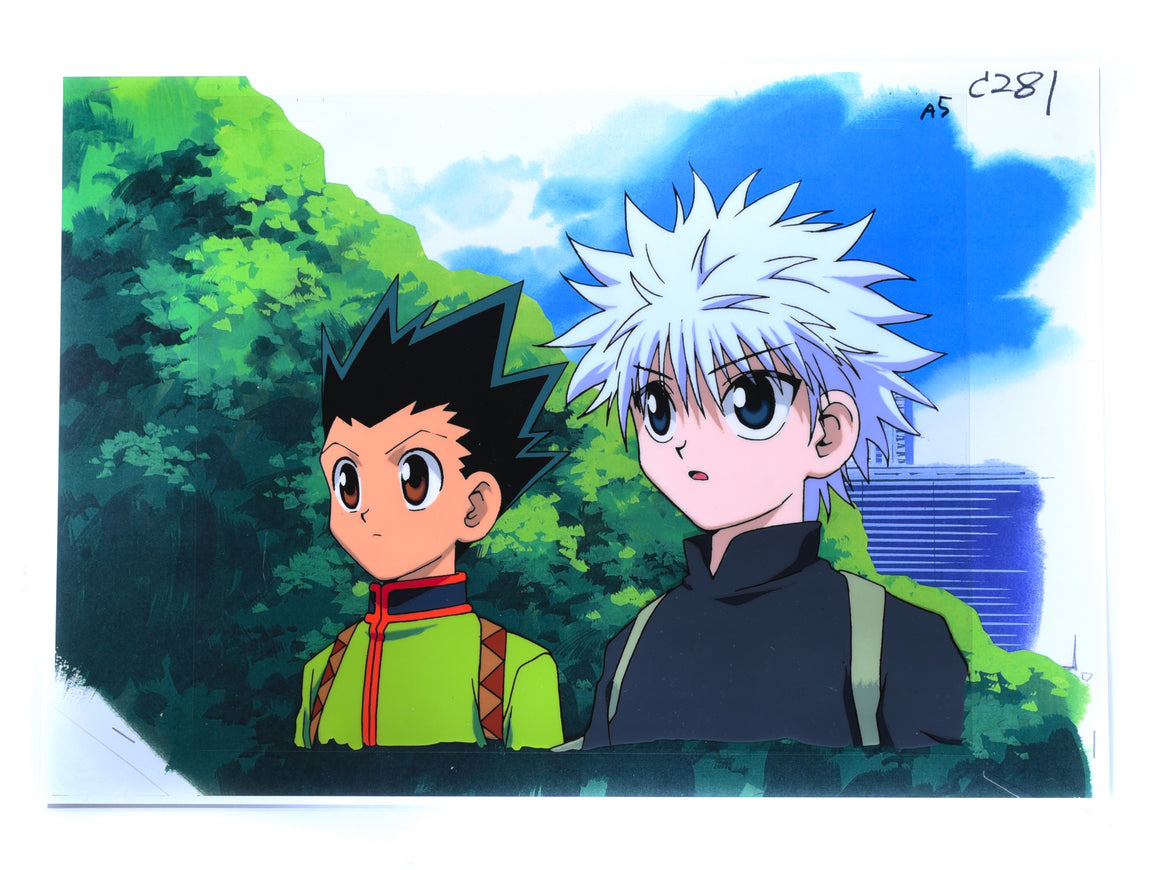 Hunter × Hunter - Gon and Killua - Production cel w/ Douga and Background