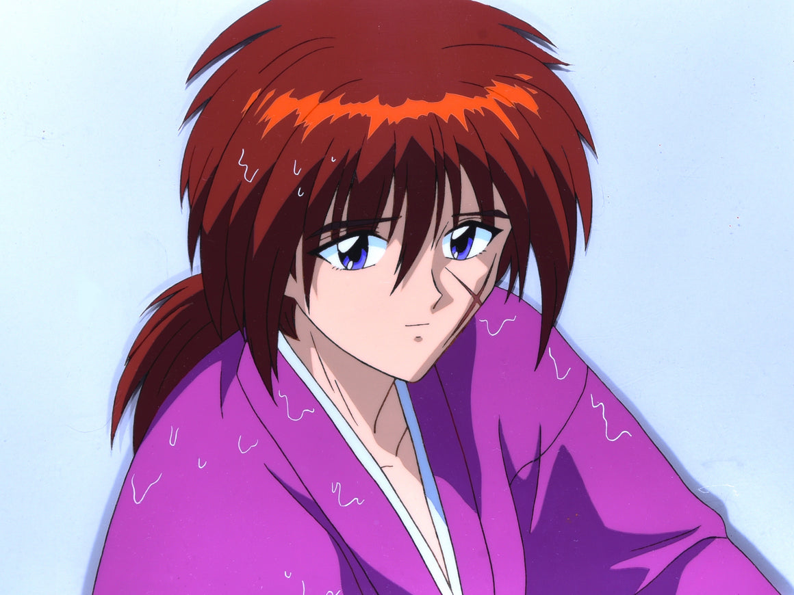 Rurouni Kenshin - Kenshin soaked after saving Yutaro - 1-layer Production cel