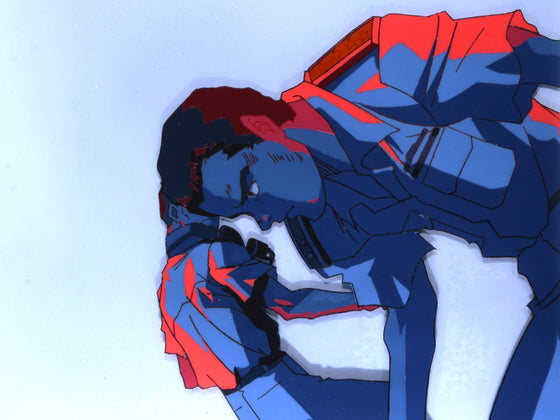 Silent Service - Kaieda and crew - 2-layer Production Cel w/ Douga