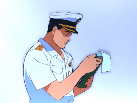 Silent Service - Captain Kaieda - 1-layer Production Cel w/ Douga