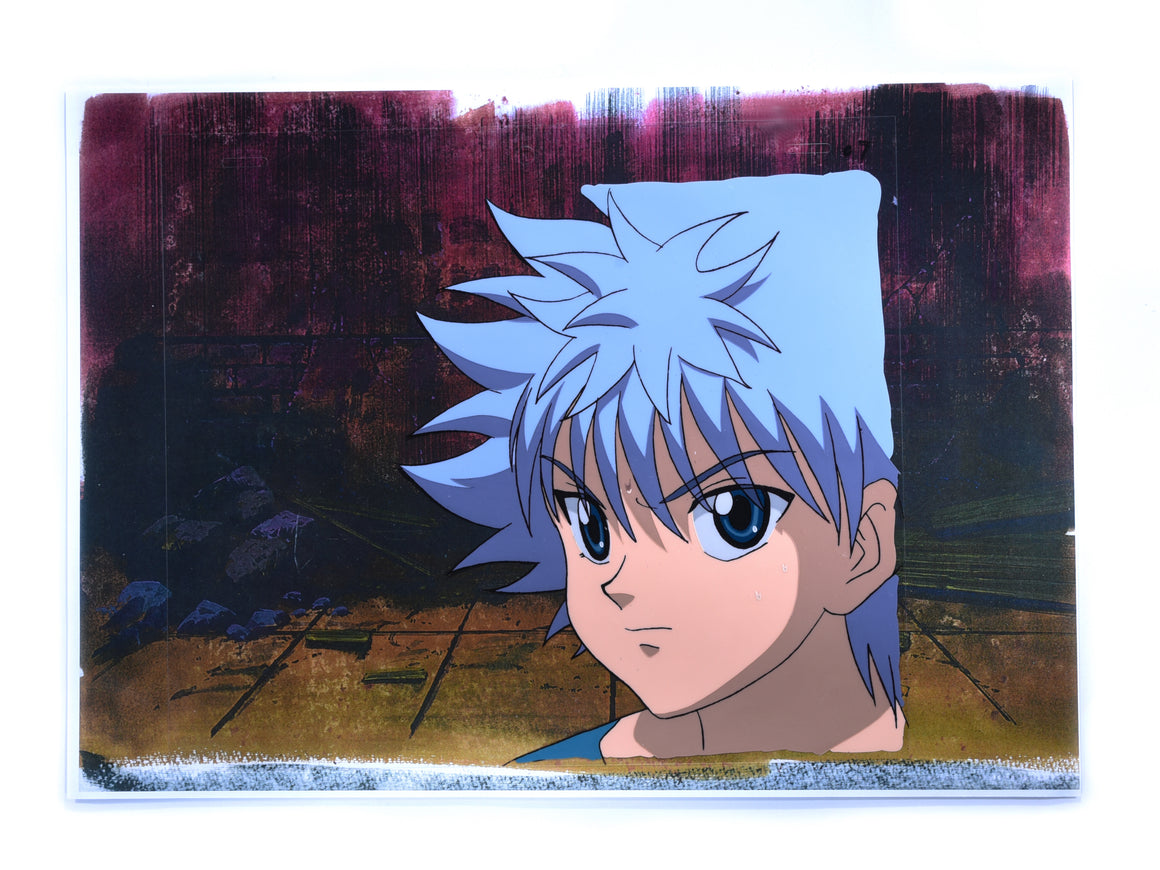 Hunter × Hunter - Killua - 1-layer Production cel w/ Douga and Printed Background