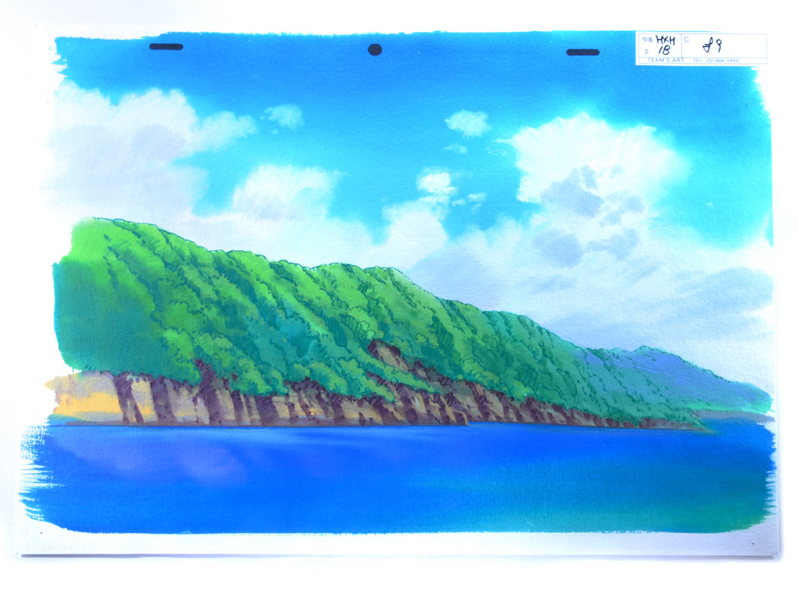 Hunter × Hunter - Kurapika during Hunter Test - 1-layer Production Cel w/ Printed Background and Douga