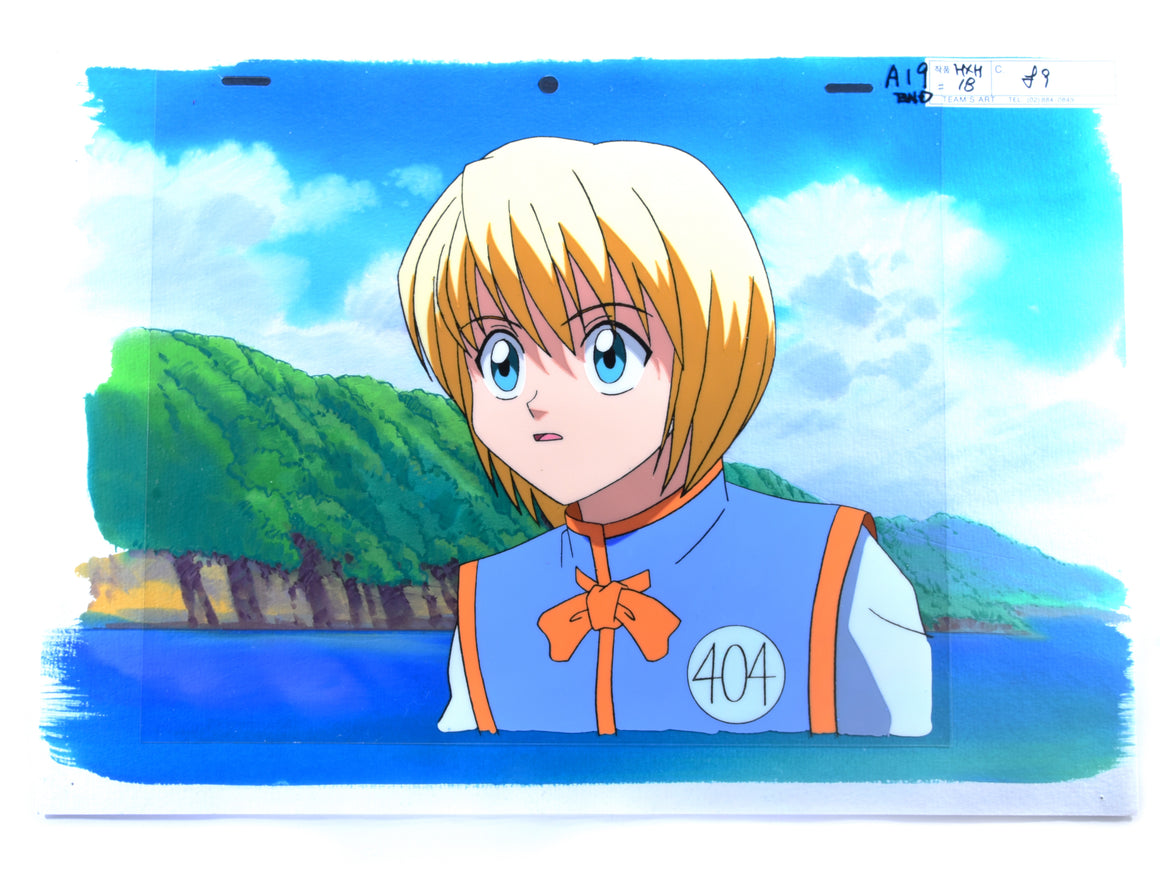 Hunter × Hunter - Kurapika during Hunter Test - 1-layer Production Cel w/ Printed Background and Douga